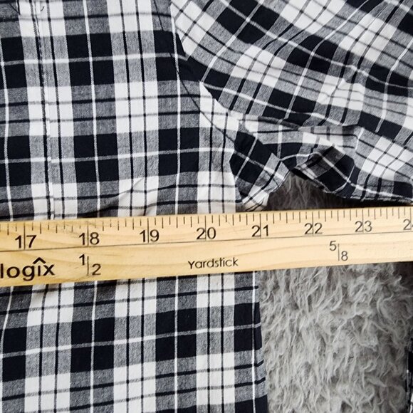 Slate & Stone Shirt Mens Medium Black Plaid Long Sleeve Button Up *NWT* - Picture 8 of 11